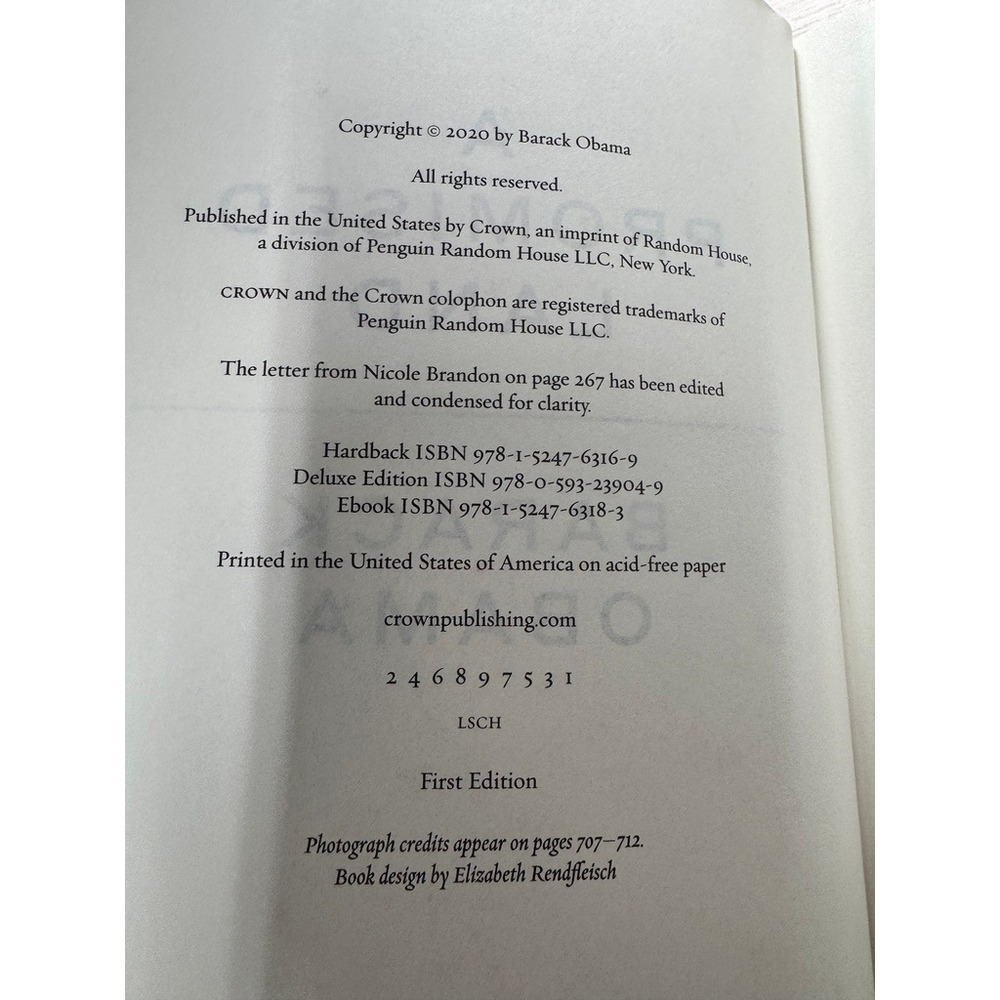 Barack & Michelle Obama Book Set A Promised Land Becoming Hardcover 1st Edition - Picture 3 of 4